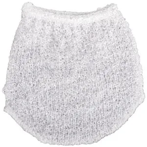 Mănușă de Exfoliere Facială, Alb, Material Textil