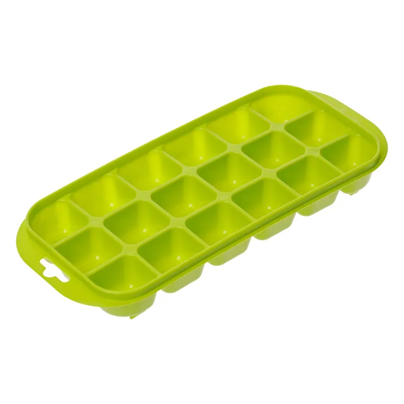 Tavă pentru cuburi de gheață 18 compartimente plastic verde lime