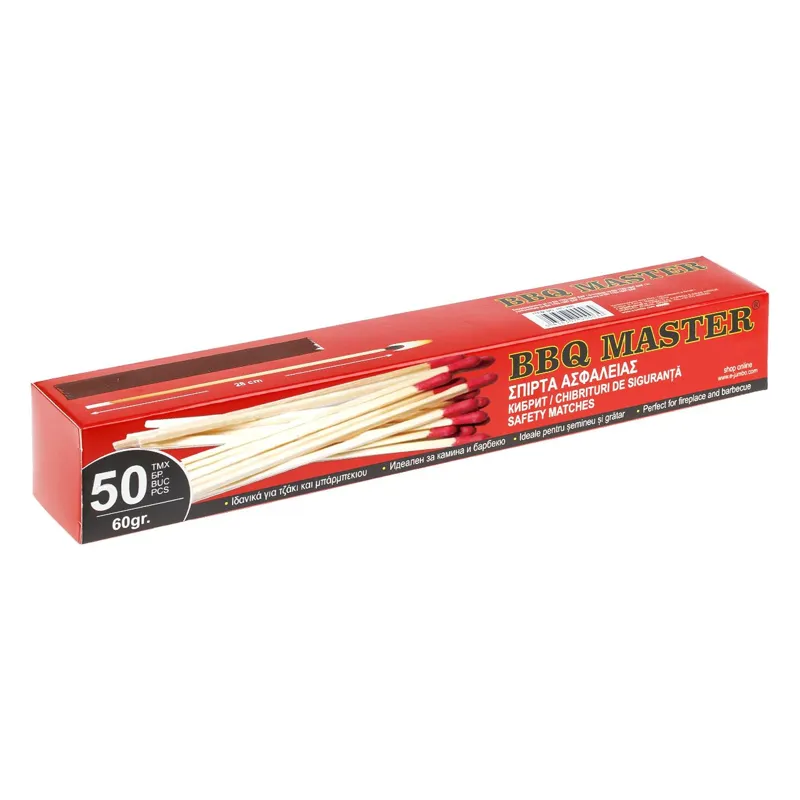 Chibrituri pentru șemineu și grătar, 50 buc, 28 cm