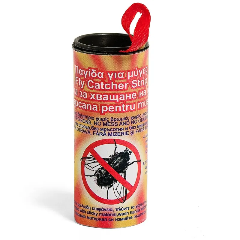 Capcane pentru muște, Set 4 buc, Galben și roșu