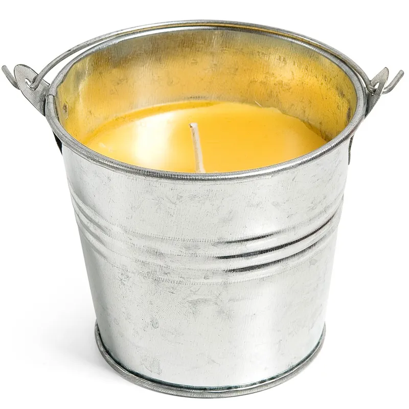 Lumanare Citronela în Galetă Metalică Argintie 130g