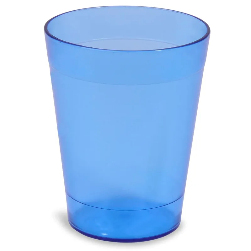 Pahar din plastic, 400 ml, Albastru semi-transparent
