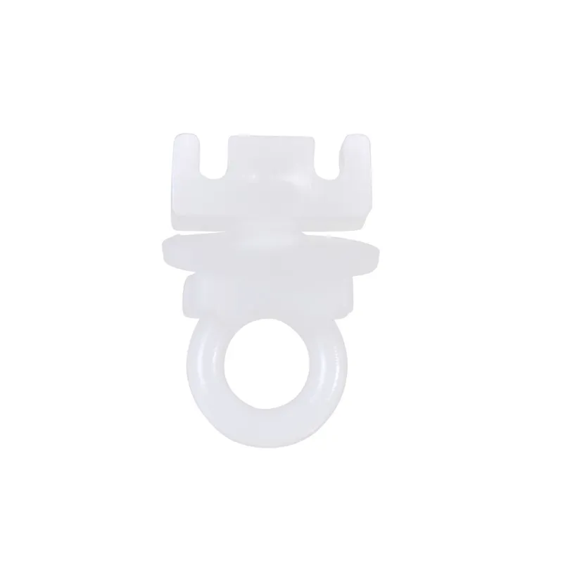 Opritor din plastic pentru sina de perdea, set 10 bucati, alb