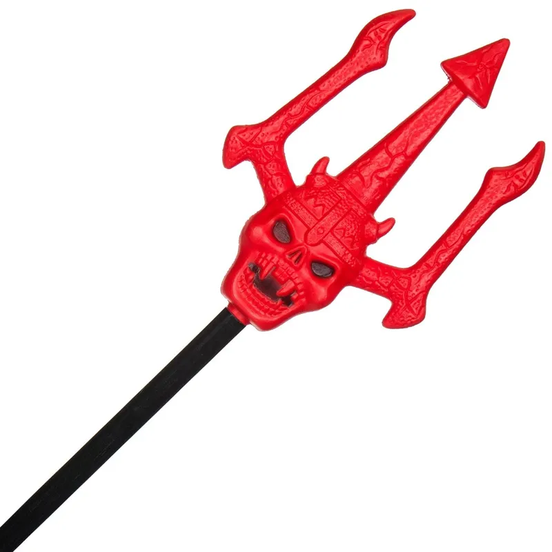 Trident Rosu Halloween, 127 cm, Plastic