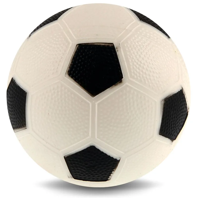 Minge de fotbal alb-negru din plastic, 10 cm