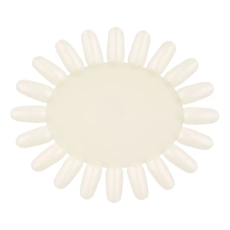 Paletă pentru unghii false 20 spații albă din plastic