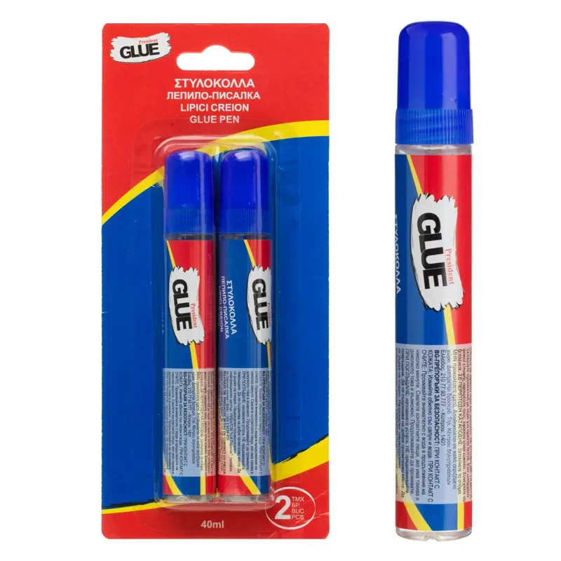 Set Lipici Lichid Transparent cu Aplicator Dublu, 2 x 40 ml