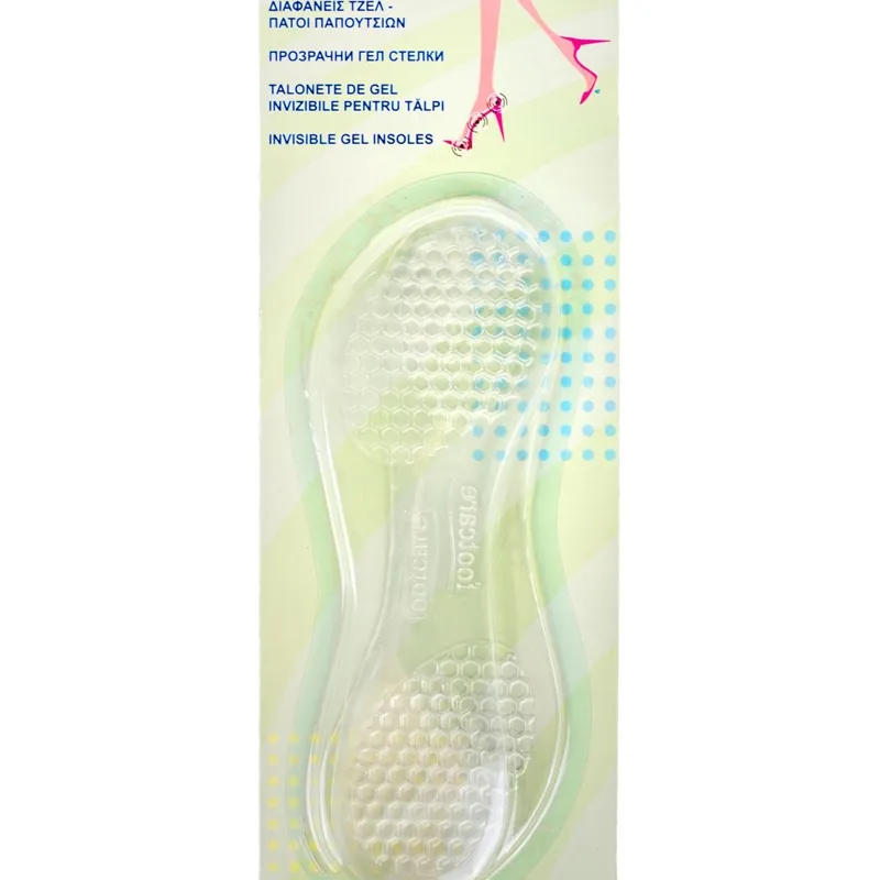 Talonete din gel pentru talpă, 2 buc, transparente, one size – poza 3