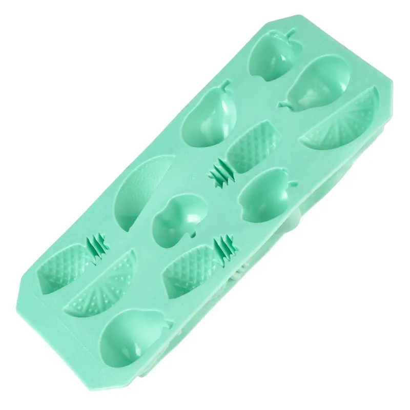 Formă Cuburi Gheață Fructe Verde Menta cu 12 Compartimente TPR