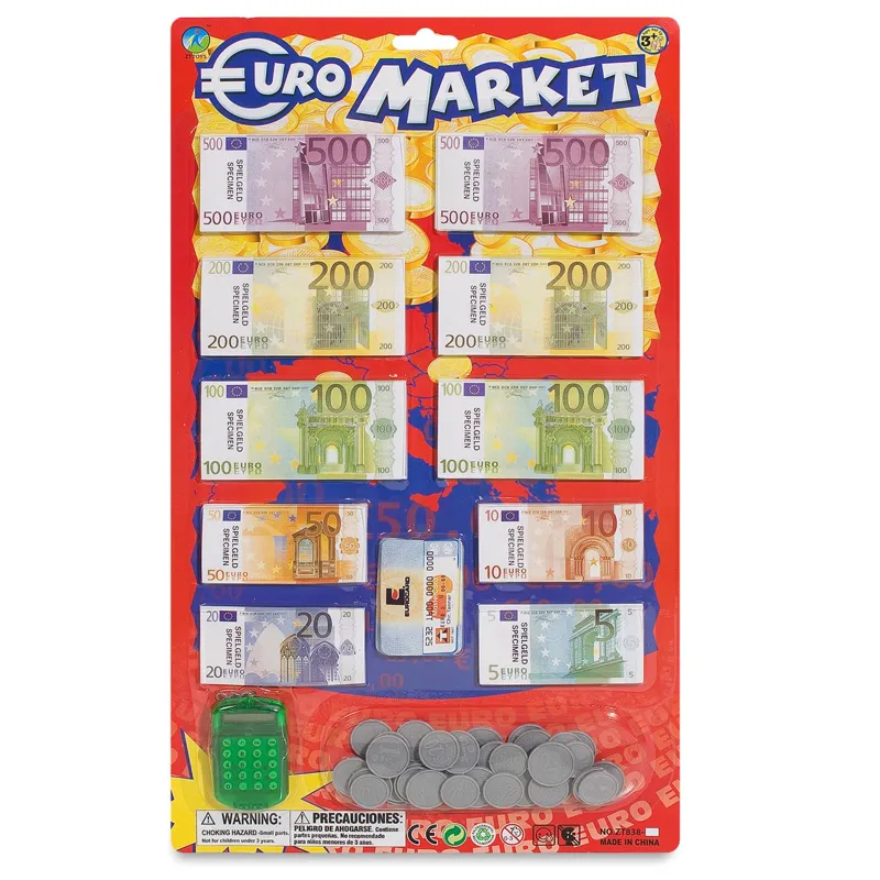 Set Educațional Euro: Banchete, Monede și Calculator