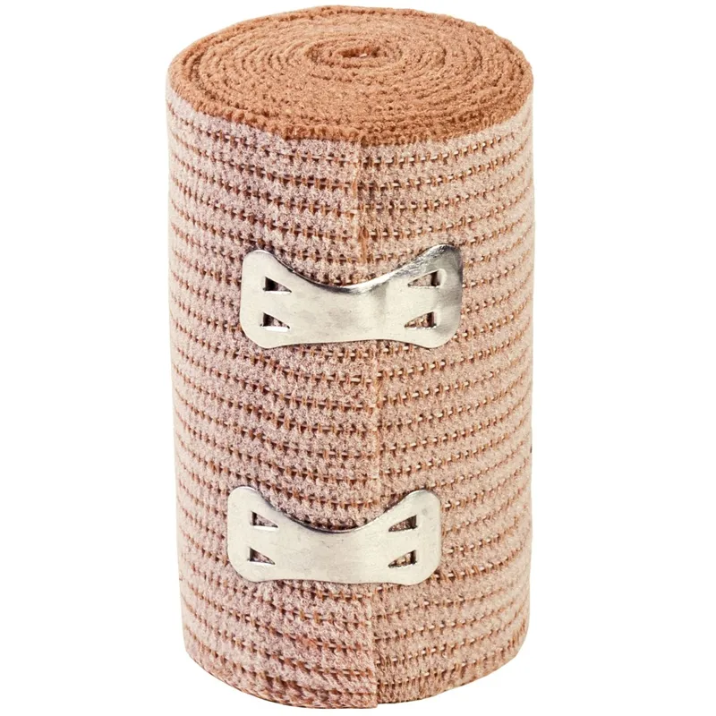 Bandaj elastic cu cleme 7.5cm x 4m bej