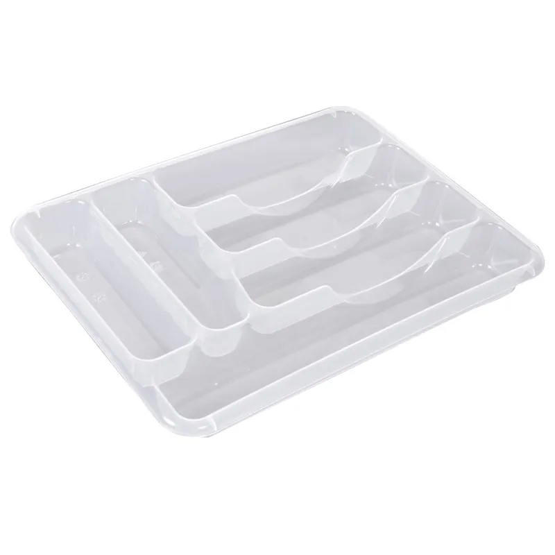 Suport tacamuri 6 compartimente, transparent, 40x30x4.5cm