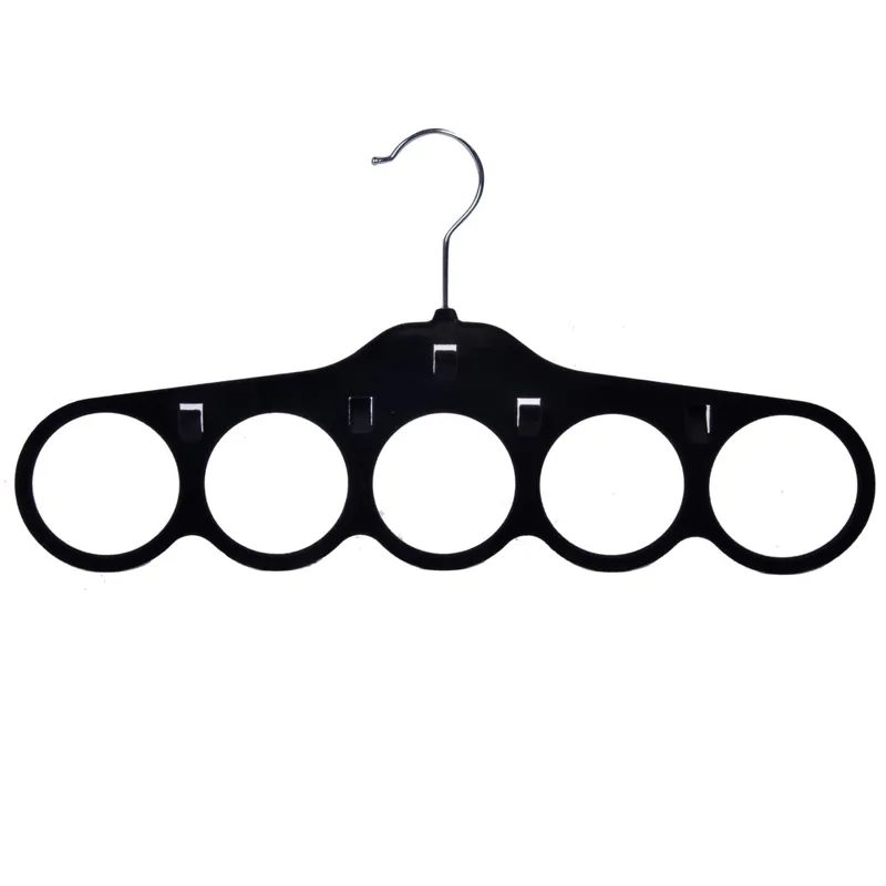 Umeraș pentru eșarfe, Velvet, 5 poziții, Negru