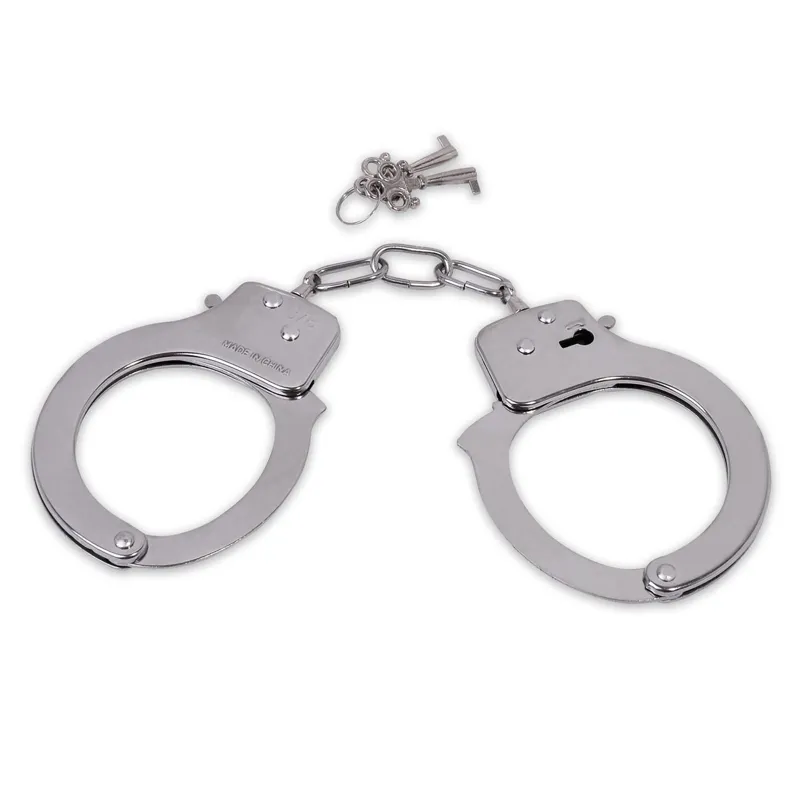 Cătușe metalice pentru deghizare, argintii, set 1 pereche
