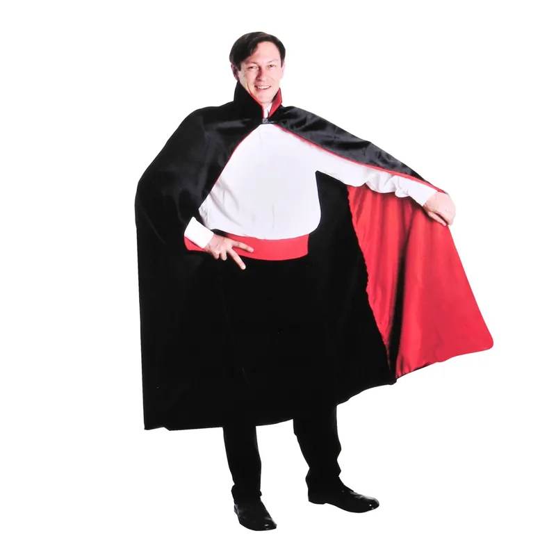 Pelerina Dracula pentru Adulti, Reversibila, Neagra si Rosie