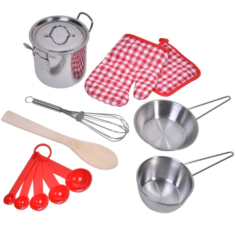 Set Vase de Bucătărie pentru Copii, 9 Piese Multicolor
