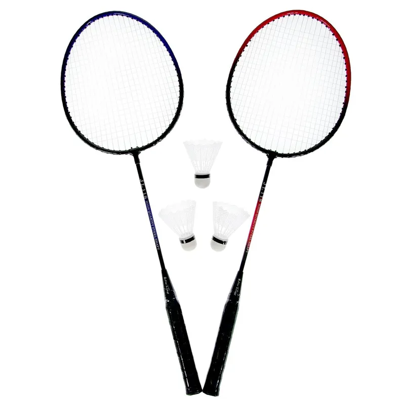 Set Rachete Badminton Plastic 65 cm Multicolor cu Fluturași