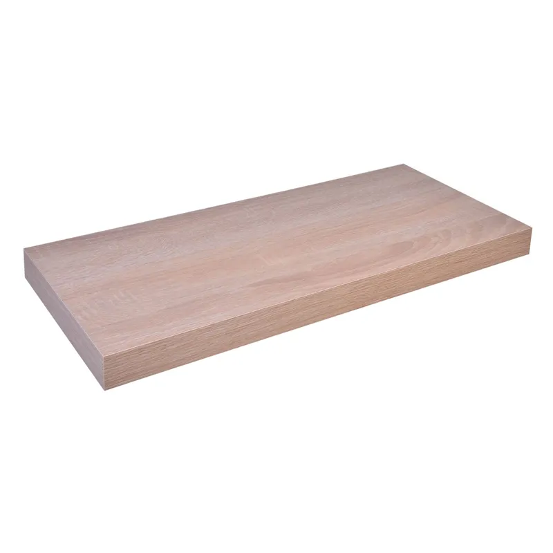 Raft suspendat de perete, MDF, culoare naturala, 60x23.5x3.8 cm