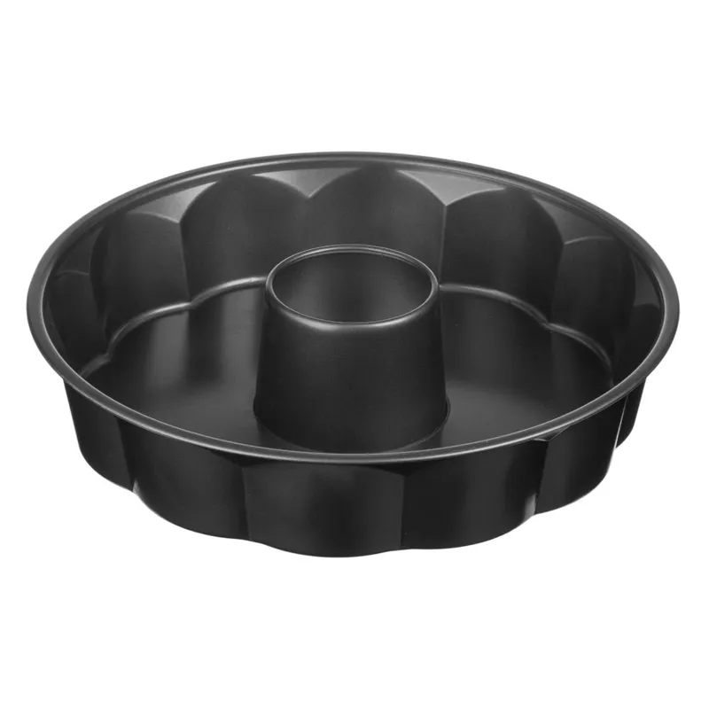 Tava de copt neaderenta, metalica, neagra, Ø28x6cm