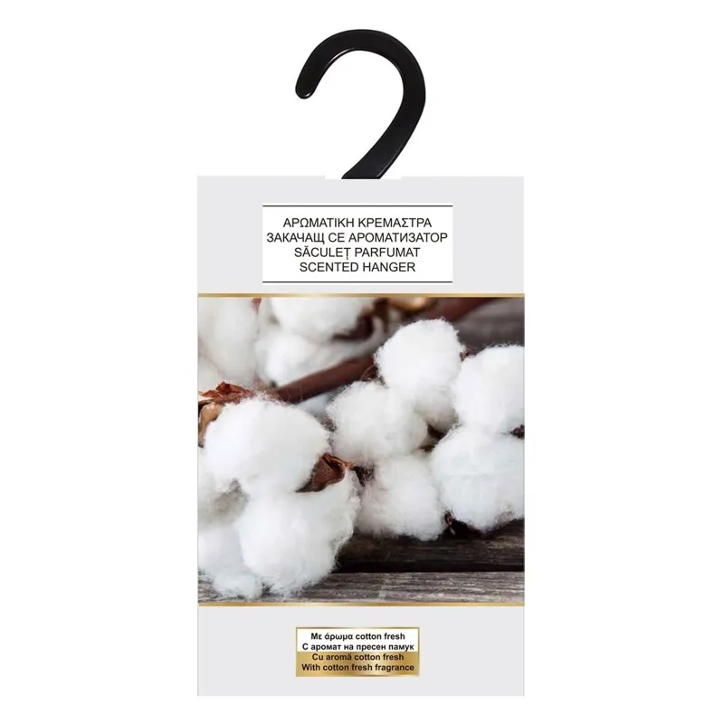 Odorizant cu umeraș, Aroma Cotton Fresh, 38g