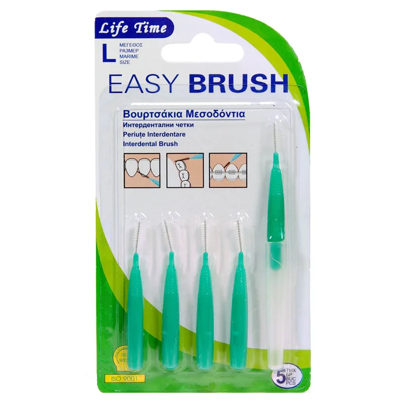 Periuțe interdentare set 5 buc diametru 0,50 mm verde