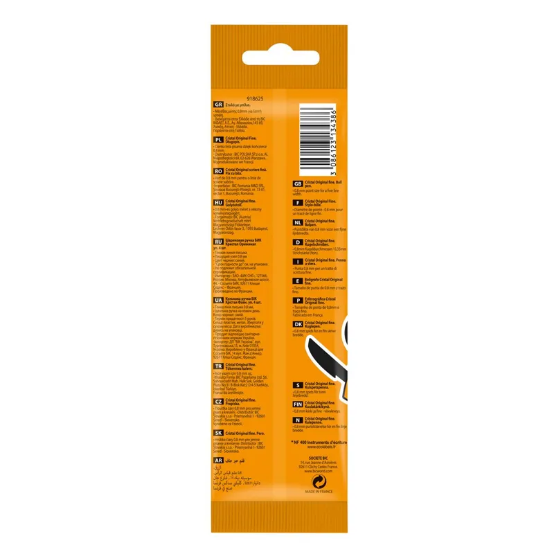Set 4 Pixuri cu Bilă Cristal Fine, Vârf Fin 0.8mm, Cerneală Albastră – poza 5