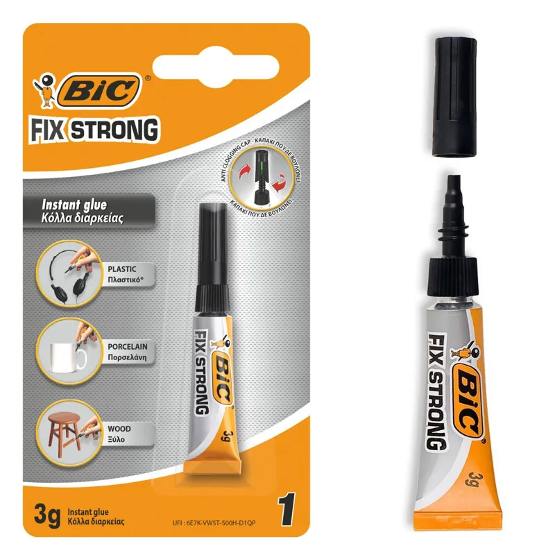 Adeziv instant transparent pentru lipirea rapidă a materialelor