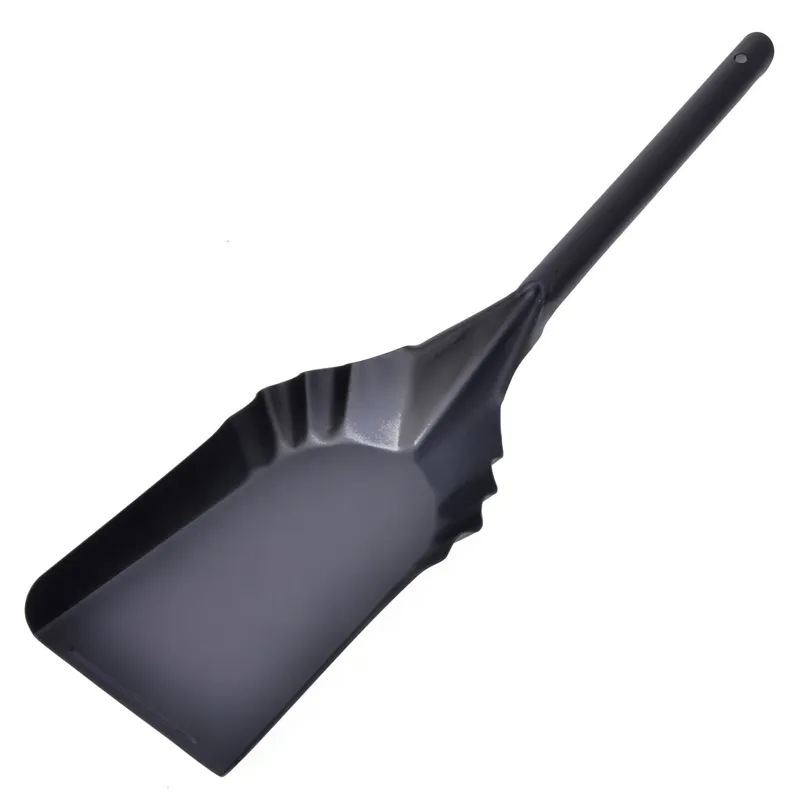 Lopată pentru cenușă de șemineu, Metalică, Neagră, 48 cm
