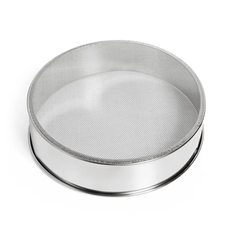 Sită metalică pentru cernere, 19x5 cm, Argintiu