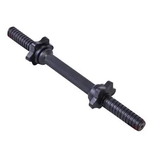 Bară metalică filetată pentru greutăți, 35 cm, cu 2 piulițe