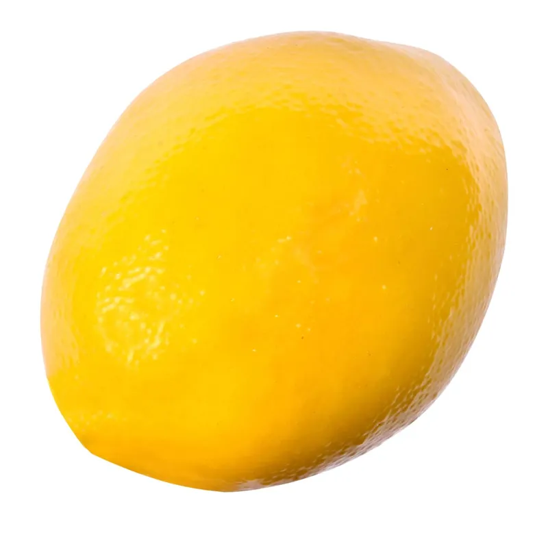 Lămâie artificială din plastic, 8 cm, galben