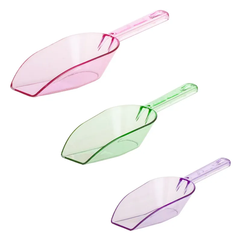 Set 3 Scafe din Plastic Translucide, Multicolor (7, 8.2, 10 cm)