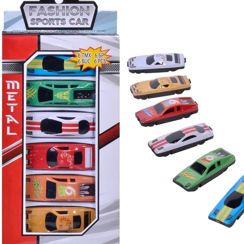 Set de 6 mașini sport auto colecție detaliate – poza 3