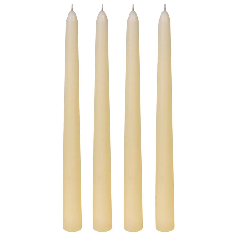 Set Lumânări Decorative Ecru pentru Sfeșnic - Design Elegant