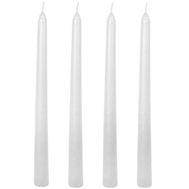 Set Lumanari Albe pentru Sfesnic Ø2x25cm - 4buc