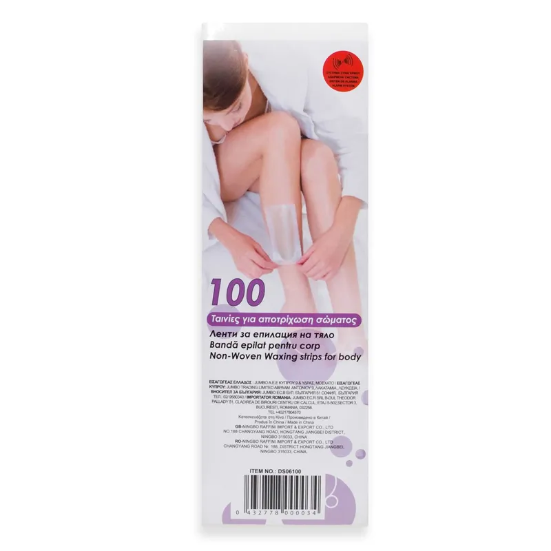 Bande de epilat pentru corp din material non-woven - 100 bucăți