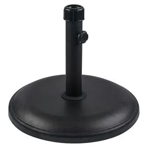 Suport metalic pentru umbrela de gradina, Negru, Ø35-38mm, 40cm