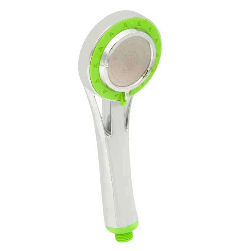 Cap de dus cu functie de masaj, Verde, Metal, 23 cm