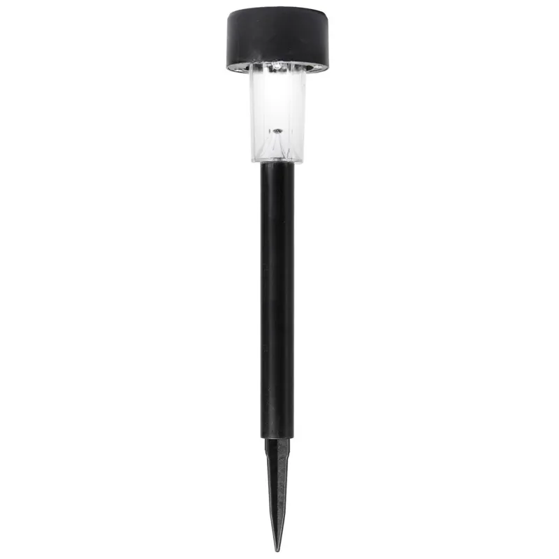 Lampă solară cu LED, Neagră, 36 cm