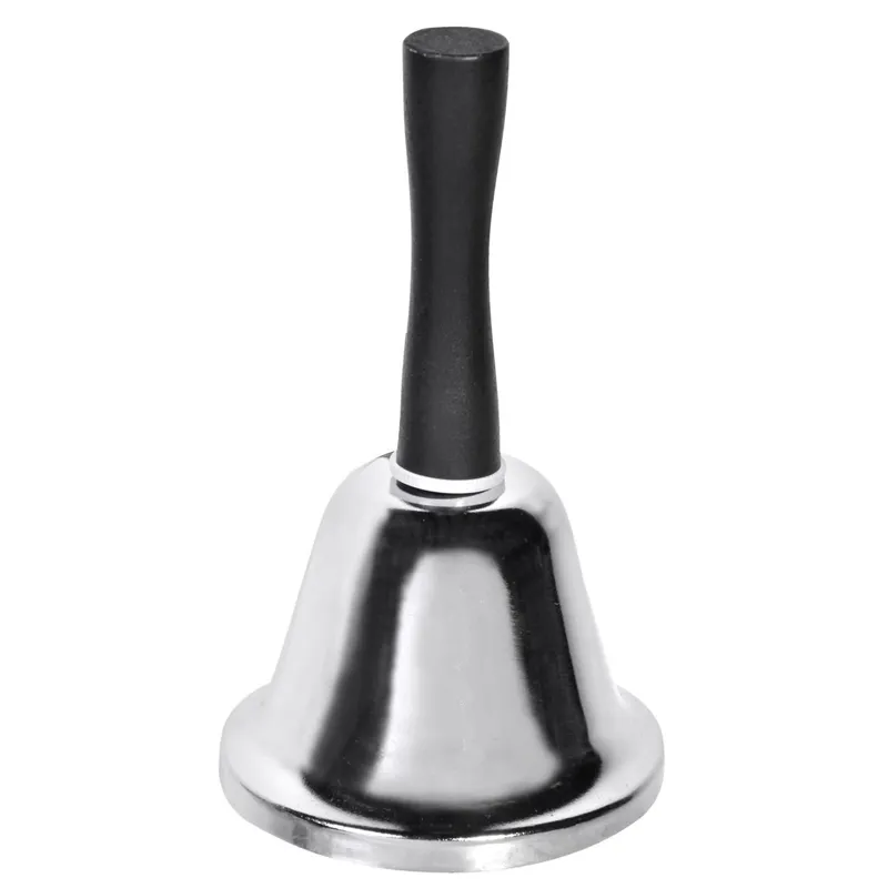 Clopotel Metalic de 13 cm cu Mâner Negru