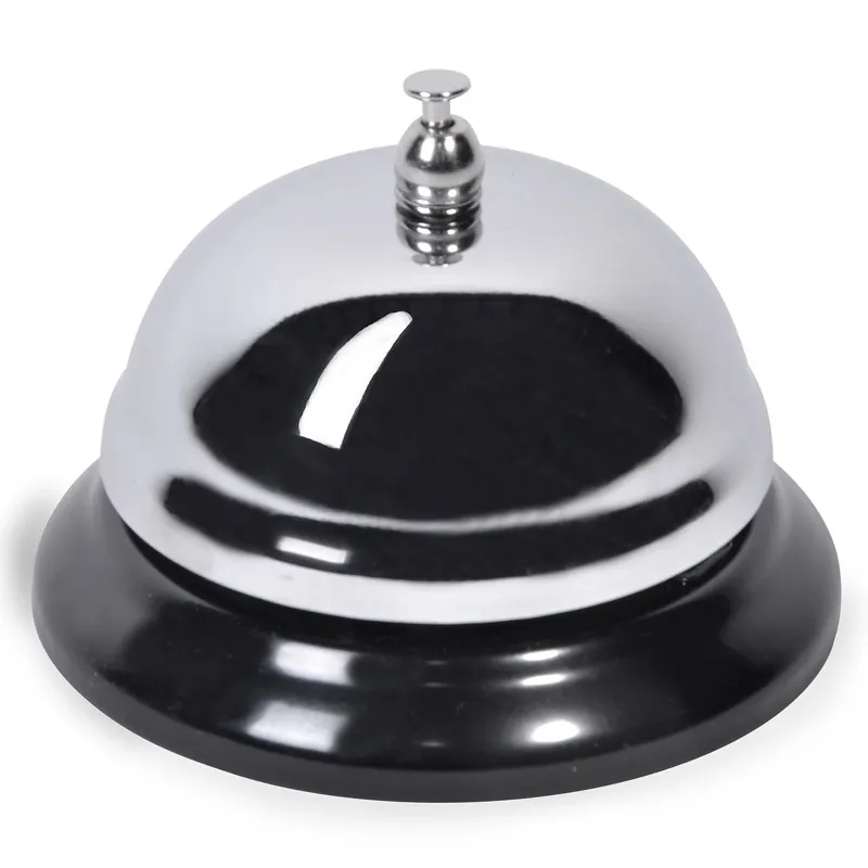Clopoțel Metalic Sonerie 9cm Argintiu pentru Semnalizare și Decor