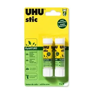 Lipici solid ecologic, 2 bucăți, fără solvenți, ambalaj din plante