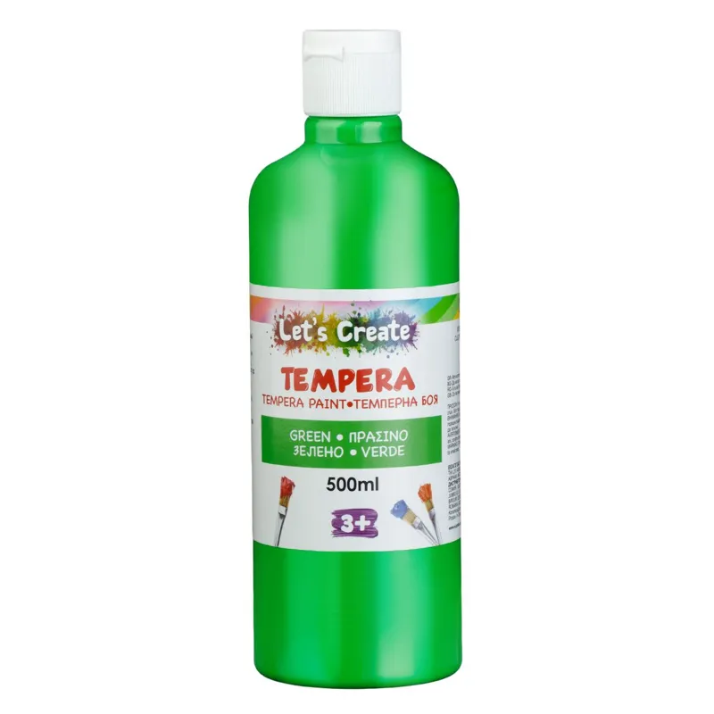 Tempera lichidă, Sticlă 500 ml, Verde