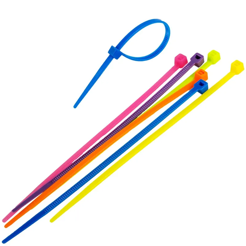 Coliere pentru cabluri din plastic set multicolor organizare