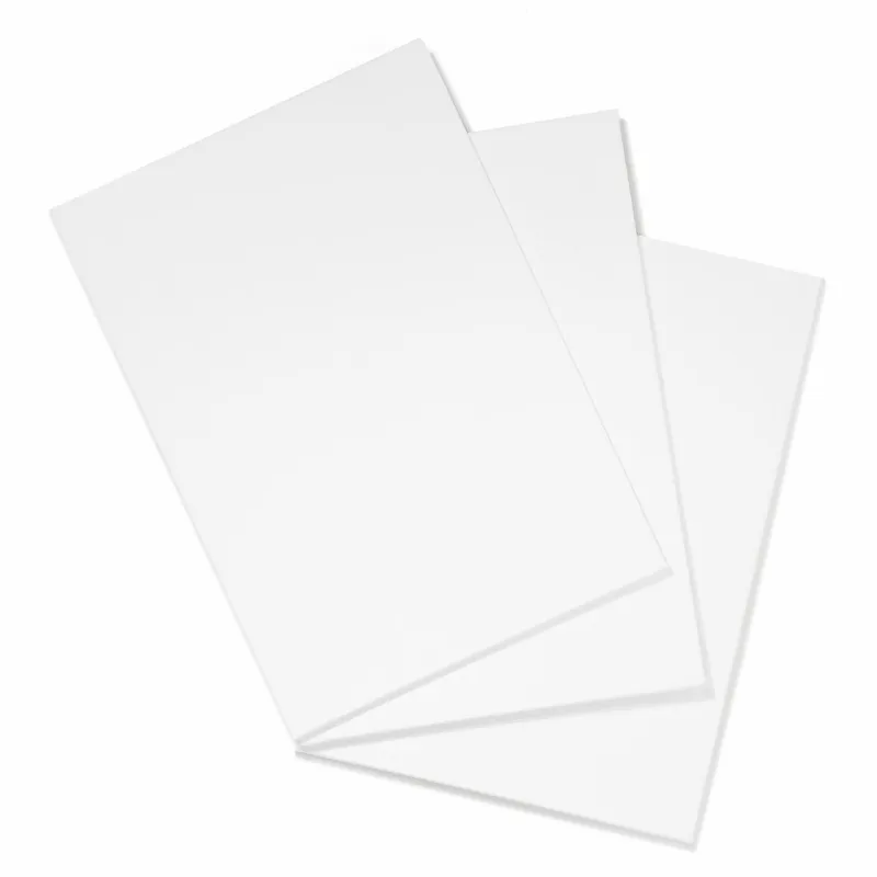 Panouri Canvas pentru Pictură Alb 18x25 cm - Set 3 Bucăți