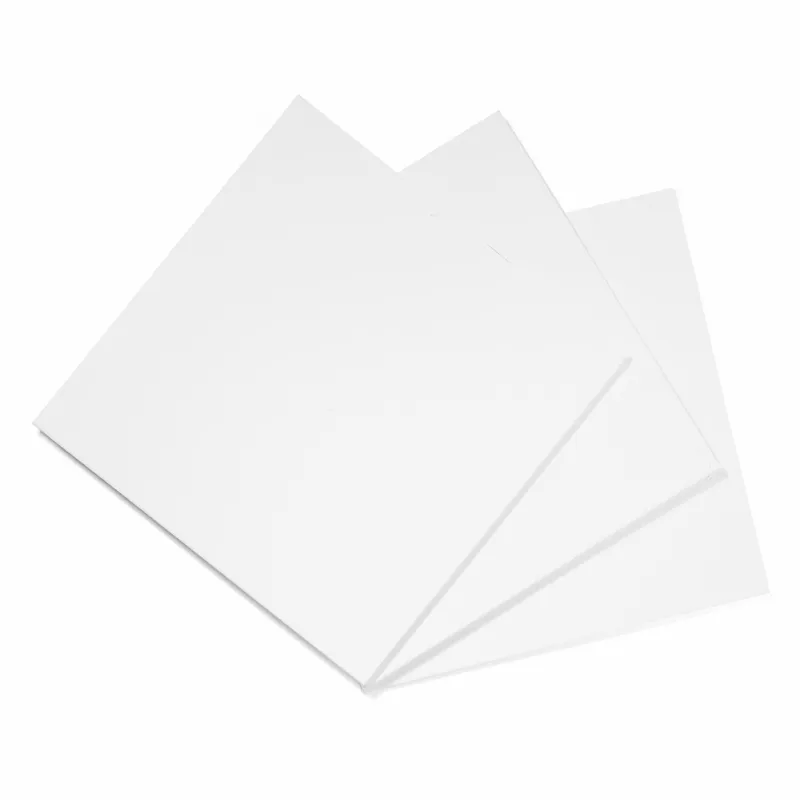 Panouri canvas pentru pictură, albe, 20x20 cm, set 3 bucăți