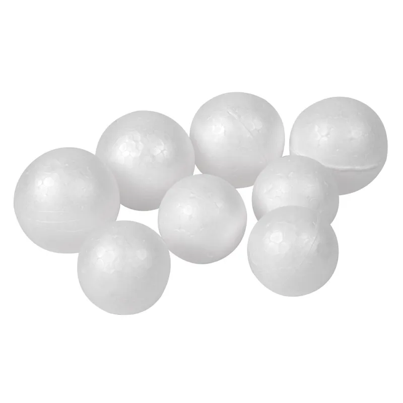 Set Bile Decorative din Spumă de Polistiren - 8 bucăți