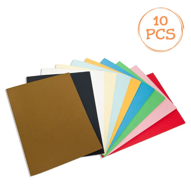 Set 10 cartoane colorate 25x35 cm, 220 g/mp, culori asortate