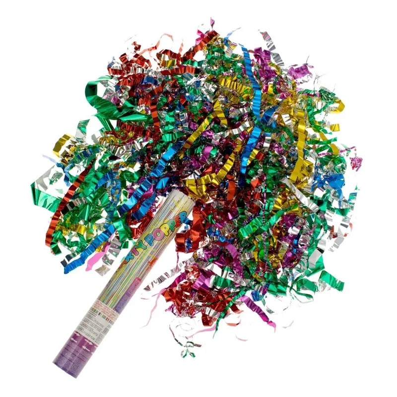 Tun cu Confetti Party Popper 30cm Lansare Aer Comprimat Multicolor