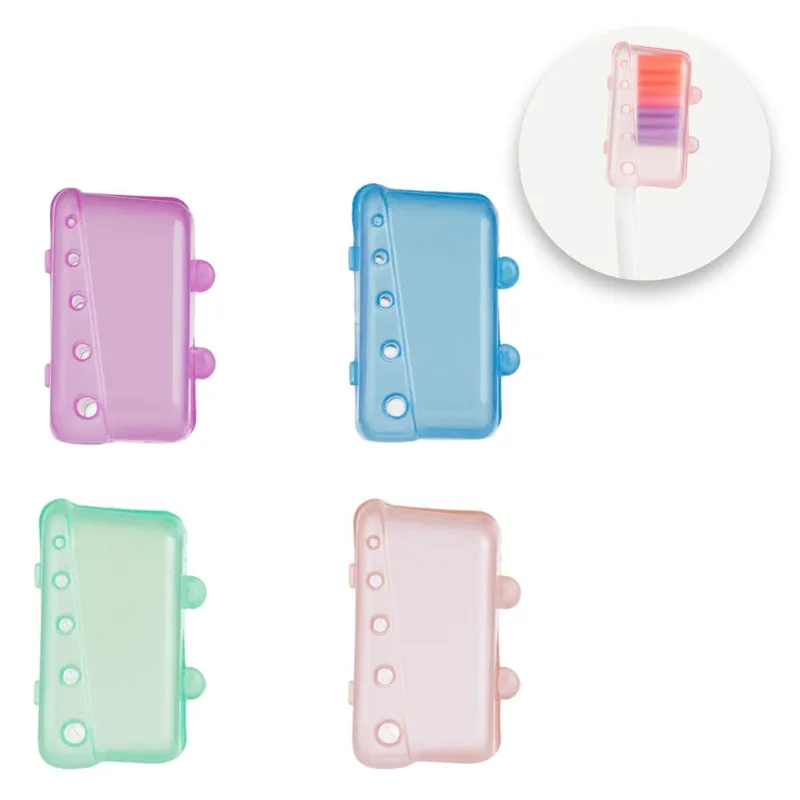 Set de 4 huse pentru periuța de dinți multicolor